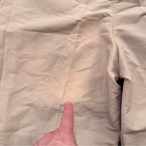 LL Bean Pants Womens Beige Khaki Cargo Nylon Outdoor Hiking Camping Fishing - Picture 9 of 12